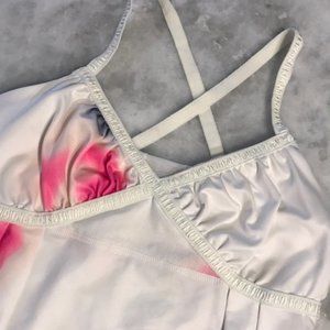 Lululemon Dance Strap Tank White/Mirage Size 4 EUC